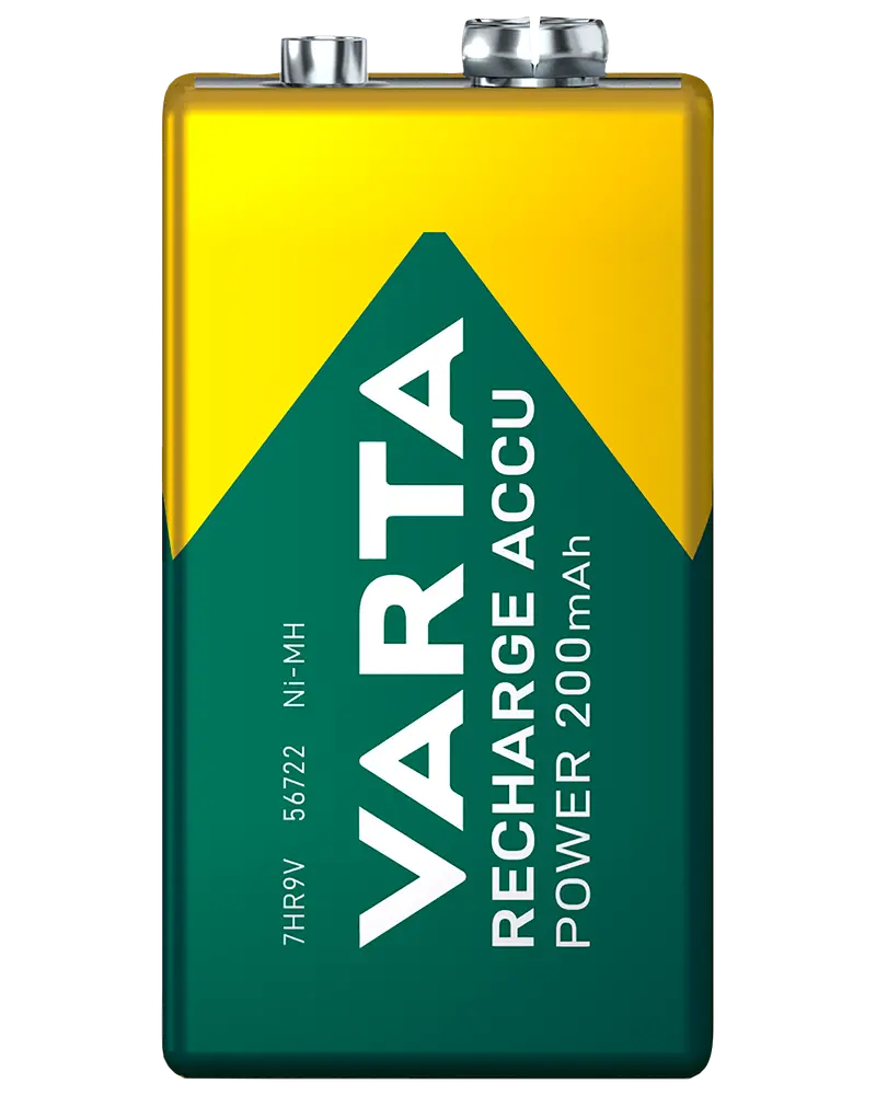 VARTA Genopladelig batteri - 9V 200 mAh