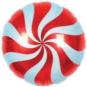 Folieballon 33 cm - Rød bolsje