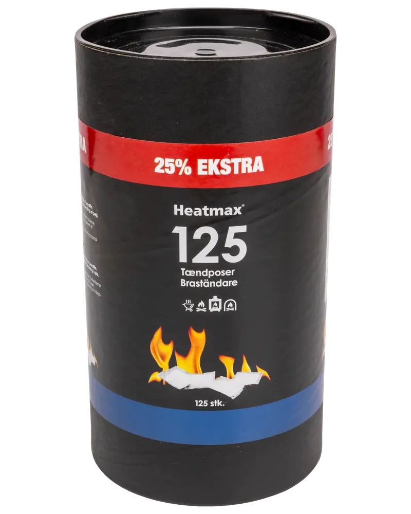 Heatmax Optænding - Tændposer - 125 stk.