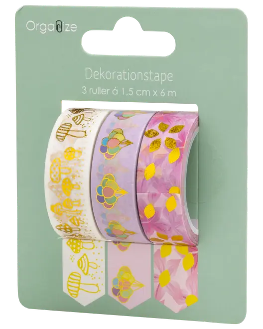 Washitejp 3 rullar 15 mm x 5 m