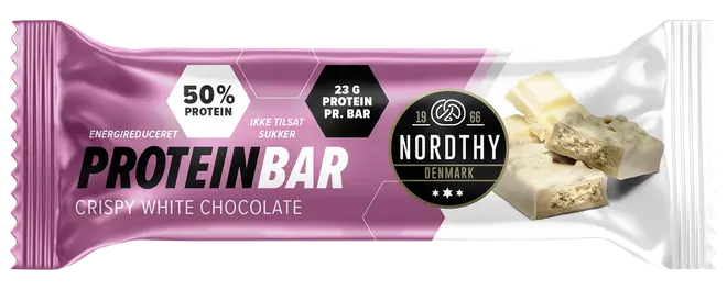 NORDTHY Proteinbar 45g - Crispy White Chocolate