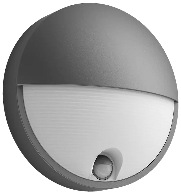 PHILIPS Væglampe med sensor Capricorn Ø21,4cm 6W - Grå