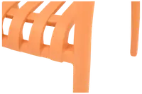 Milano stapelbar stol - Ljus orange