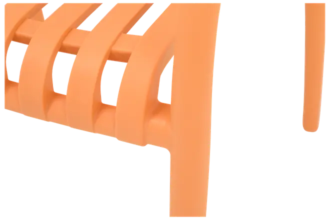 Milano stapelbar stol - Ljus orange