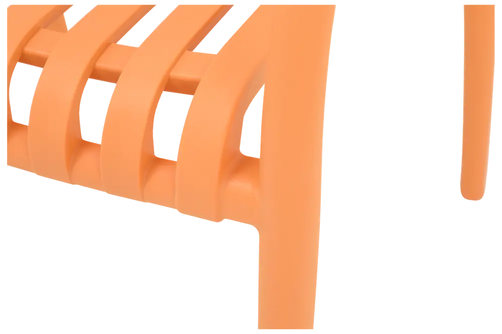 Milano stapelbar stol - Ljus orange