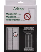 Adano justerbart myggenet til dør, passer bredde 80/90/100 cm og højde 210/220 cm, nem montering uden værktøj, magnetlukning, holder insekter ude.