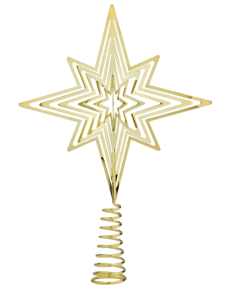 Toppstjärna guld 15,6 cm