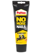 Pattex No More Nails Strong & Easy lim i sort og gul tube, til stærk montering uden søm.