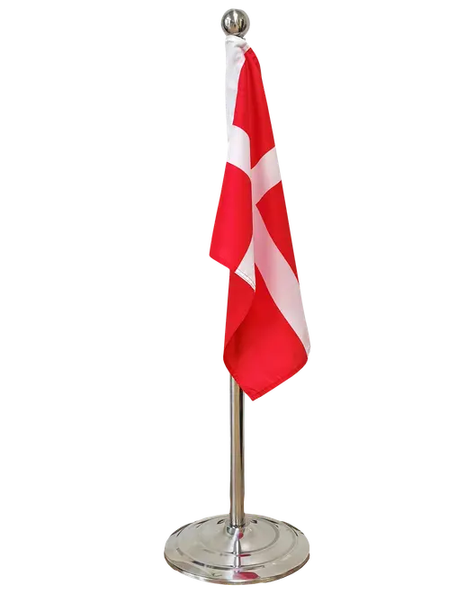 Flagstang justérbar 108-192 cm - Forkromet stål