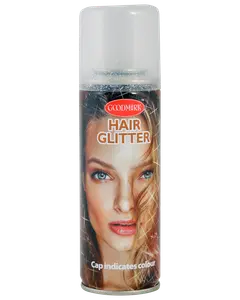 Glitter hårspray - silver
