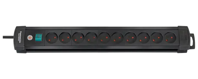 Stikdåse 10 udtag - sort