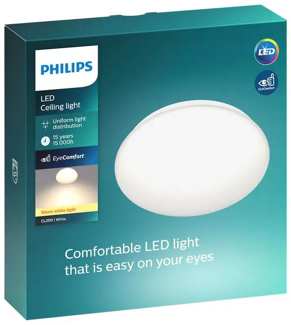 PHILIPS Plafond Moire Ø32cm 17W - hvid