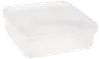 Plastbøtte med låg 1,5 l Firkantet