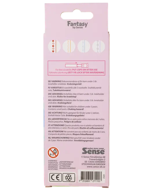 Sense Mønsterpenne 4-pak