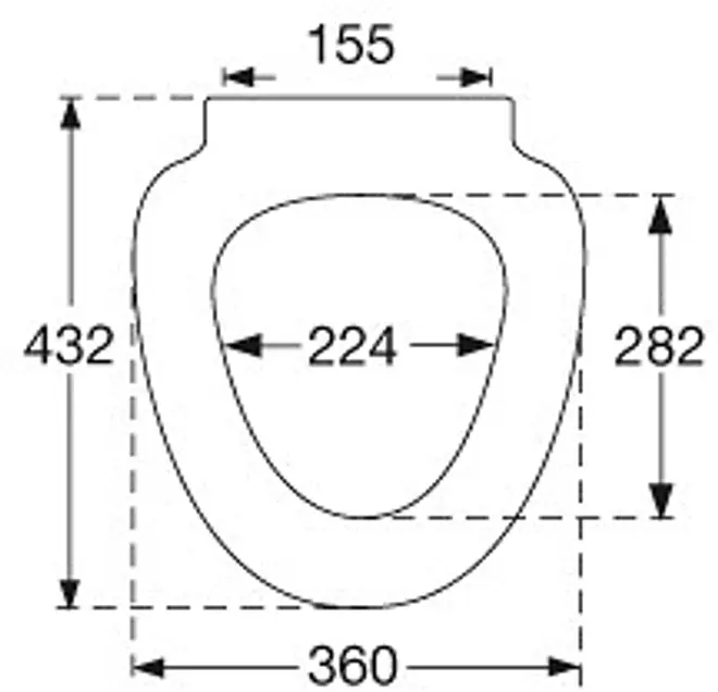 Pressalit Ifö Sign Toiletsæde - hvid