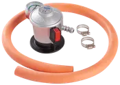 Regulator med slange og manometer