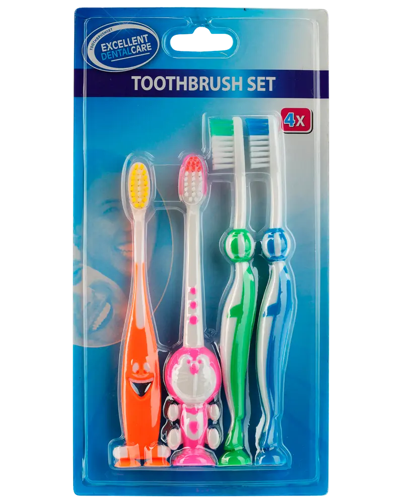 Tandborste för barn 4-pack