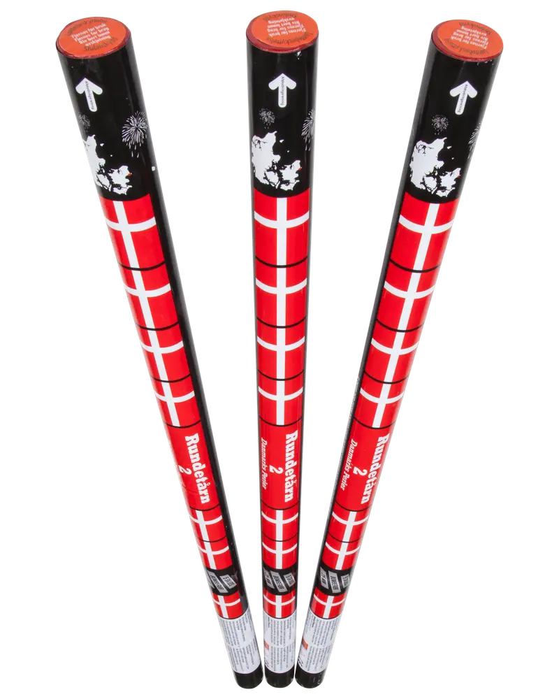 Danmarks Perler Rundetårn bomberør 3 stk.