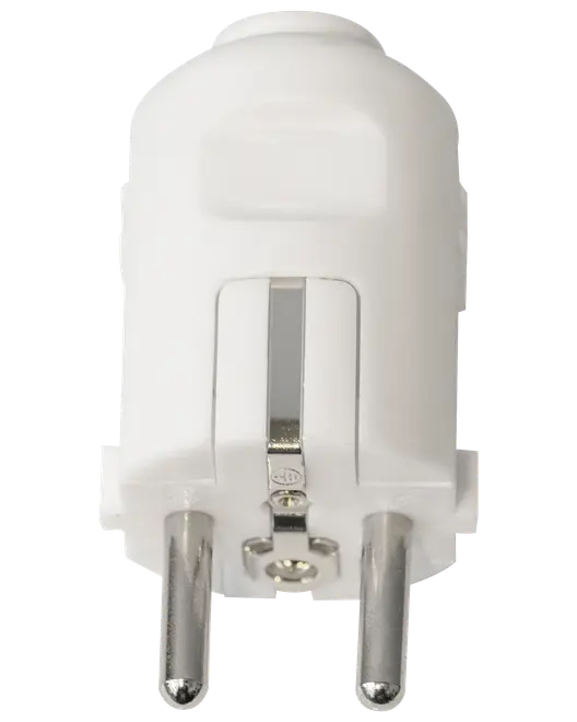 Stickpropp schuko vit