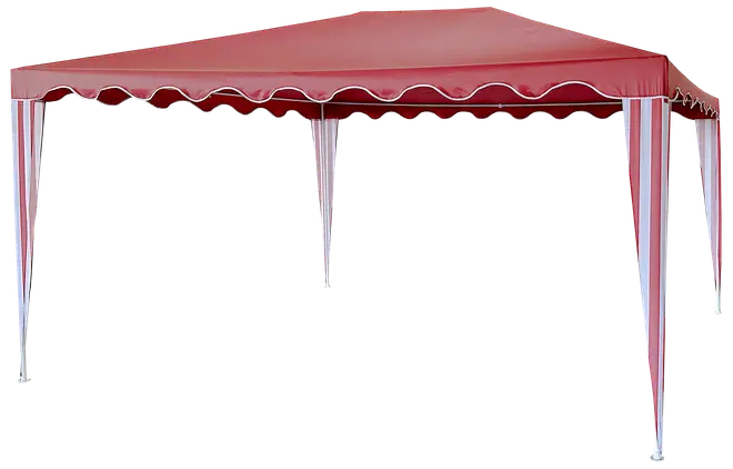 Paviljong 3x4 meter - Röd och vit