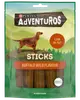 Hundgodisstavar med buffelsmak, låg fetthalt, inga tillsatta färgämnen, återförslutningsbar påse. Designad för återvinning. Märke: Purina Adventuros.
