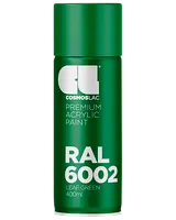 Cosmoslac premium akrylmaling spray, RAL 5018 turkisblå, 400ml dåse. Glat, blank finish til forskellige overflader. Nem aerosolpakning for jævn påføring.