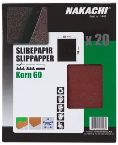 Slippapper 20 st K60 grov