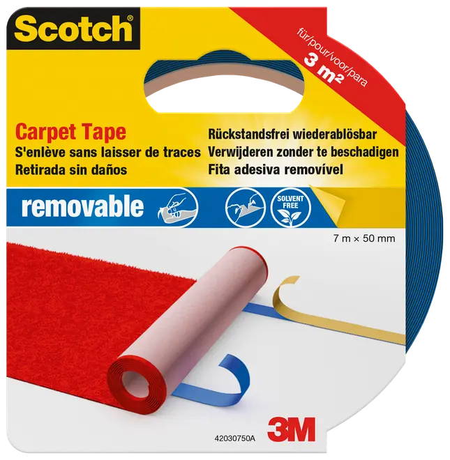 Scotch™ Tæppetape Removable - 7 meter x 50 mm