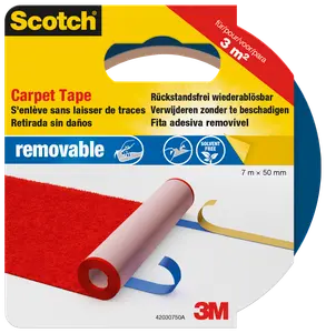 Scotch™ Tæppetape Removable - 7 meter x 50 mm