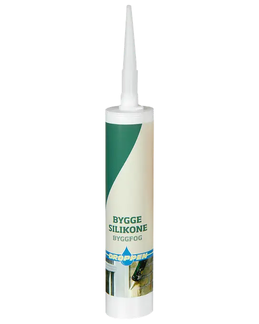 Droppen Byggesilikone 300 ml - sort 