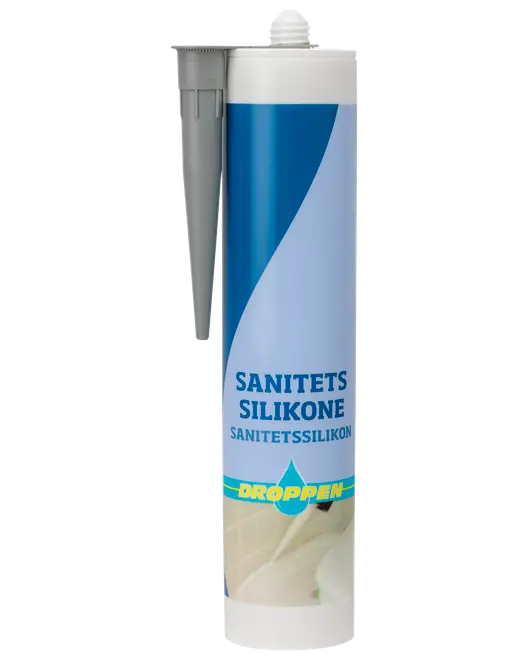 Droppen Sanitetssilikone 300 ml - grå 