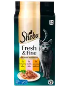SHEBA Vådfoder 6 x 50 g - Kylling, laks og kalkun