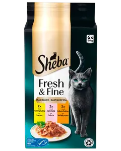 SHEBA Vådfoder 6 x 50 g - Kylling, laks og kalkun