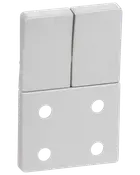 LK FUGA Tangent stikkontakt 1½ dobbelt - lysegrå