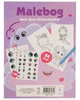 Målarbok med klistermärken