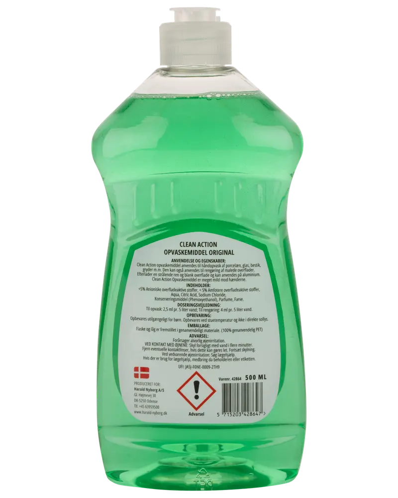 Clean Action Opvaskemiddel 500 ml - Original