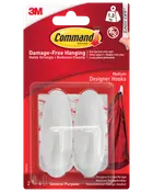 Command™ Designerkroge 2-pak - Mellemstore