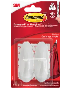 Command™ Designkrok 2-pack – Medium