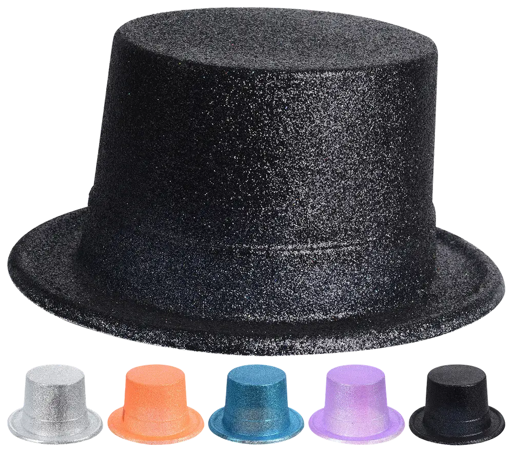 Nyårshatt med glitter - olika färger