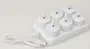 Sæt med seks hvide genopladelige LED fyrfadslys med flammeformede spidser på en opladningsbase. Inkluderer USB-opladerkabel. Perfekt til sikker, flammeløs stemningsbelysning.