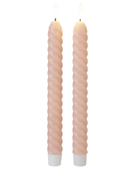 Led-Ljus Snurrat Rosa 2-Pack