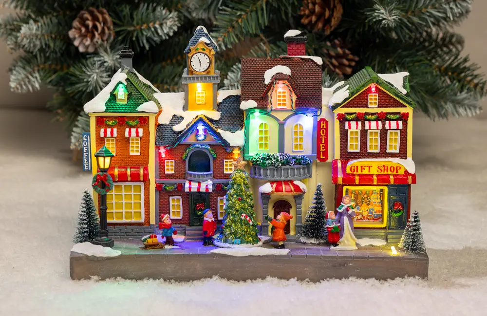 Julby 4 hus med LED