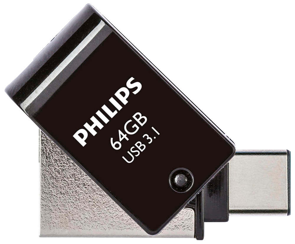 PHILIPS USB-flash drive 2-i-1 64GB USB 3.1