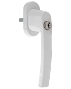 Fönsterhandtag Med Lås - Vitt