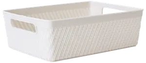 Förvaringskorg plast M grå