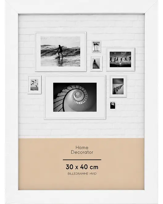 SJÖBO Home Billedramme 30 x 40 cm - hvid