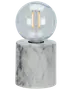 Bordlampe Marmor H. 15 cm - hvid