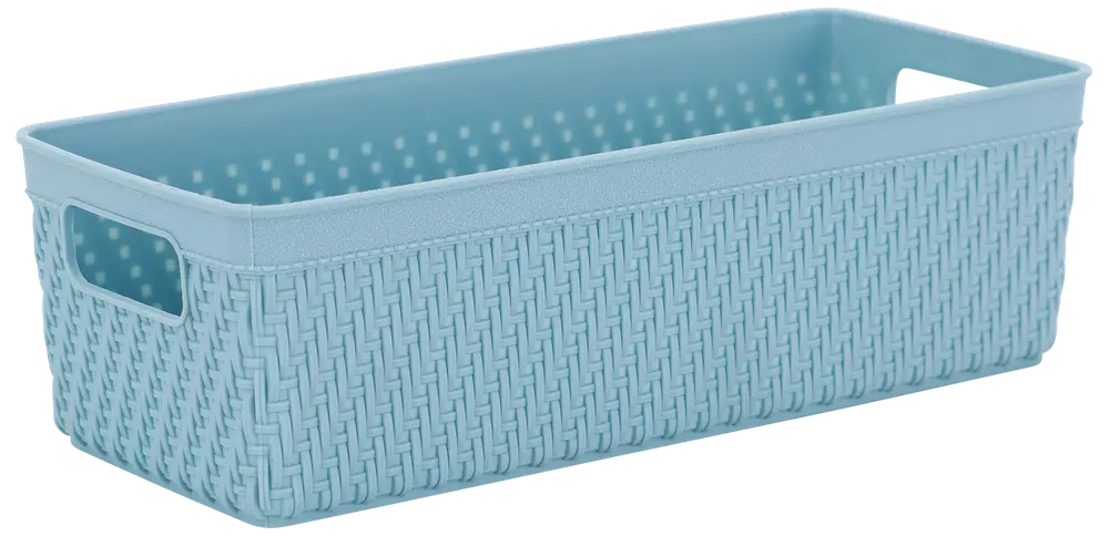 Förvaringskorg plast 24x10 blå