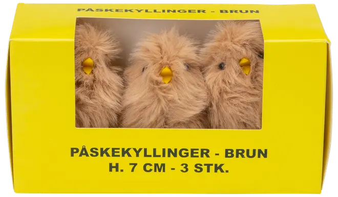 Påskkycklingar H. 7 cm 3-pack