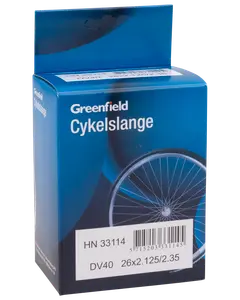 Greenfield Cykelslange DV40 26 x 2,12-2,35